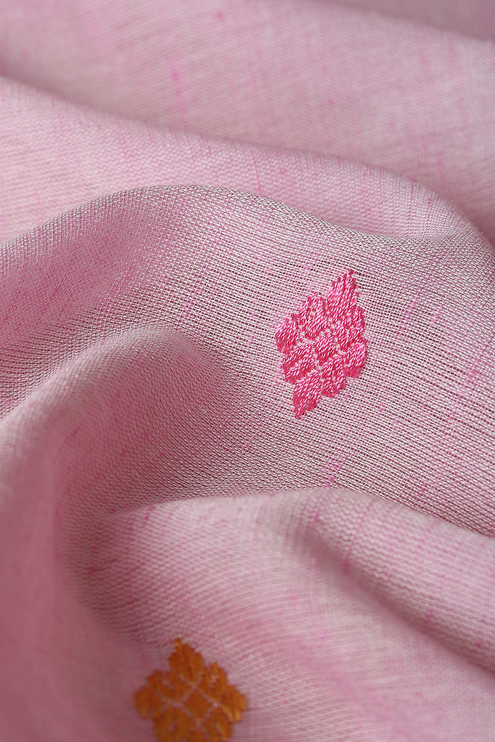 Light Pink Modal Eri Assam Saree image number null
