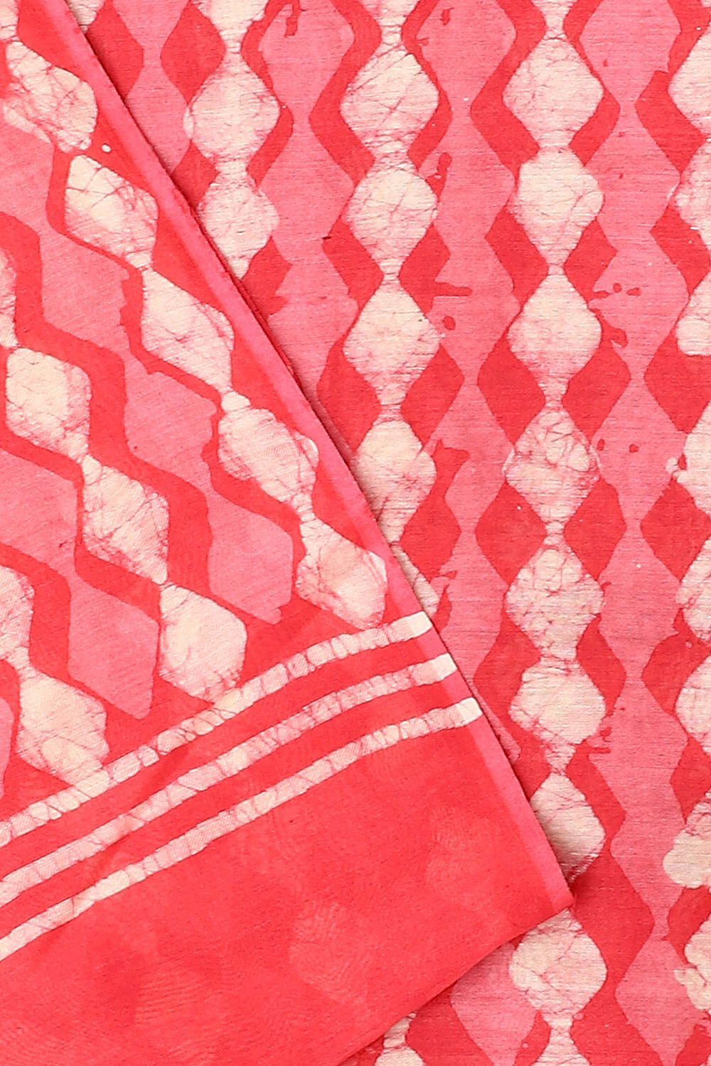 Pink Silk Cotton Printed Unstitched Suit Set image number null