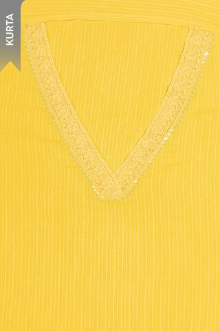 Yellow Pure Cotton Embroidered Unstitched Suit Set thumbnail image number null