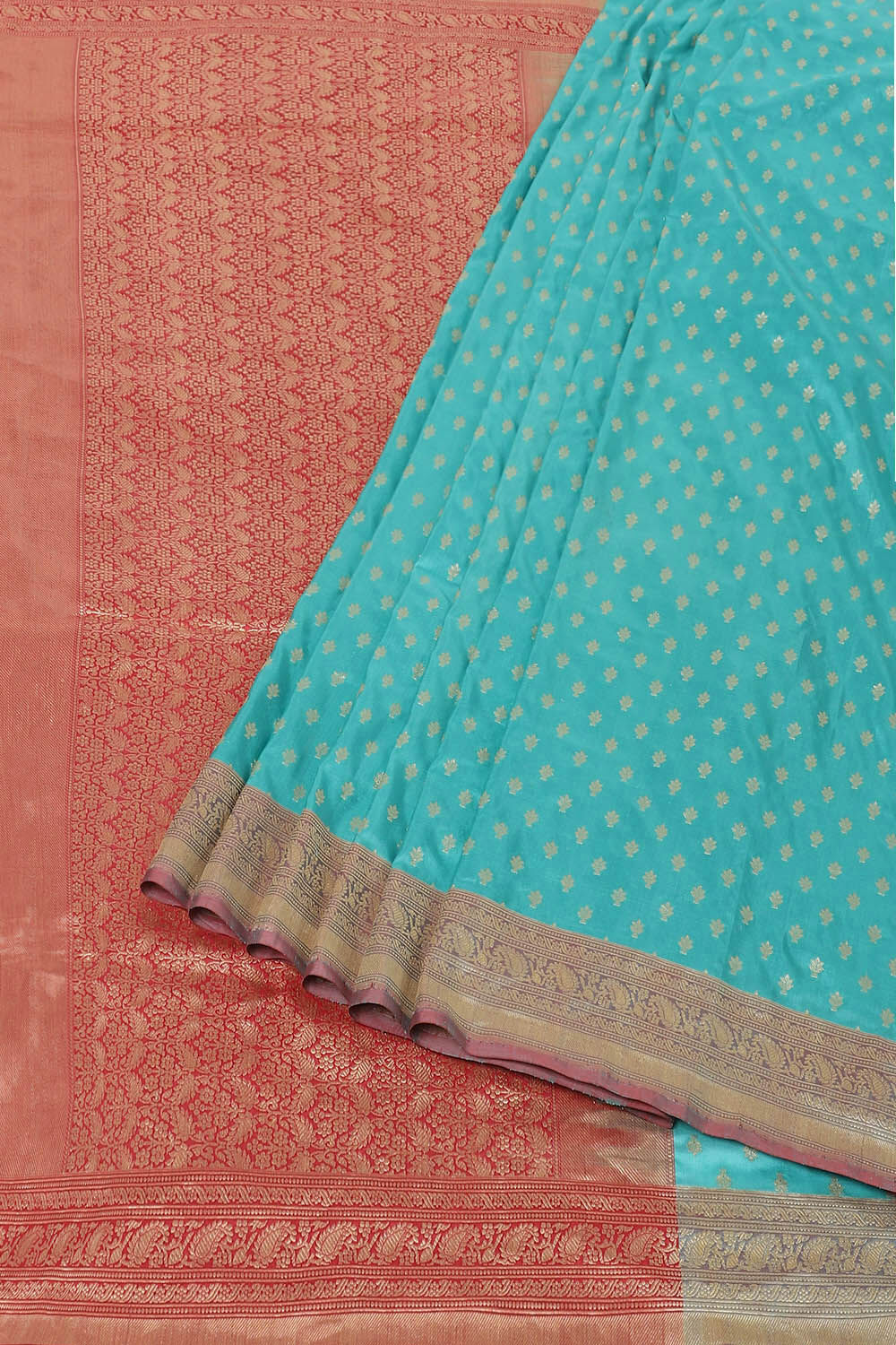 Light Blue Pure Silk Banarasi Saree image number null