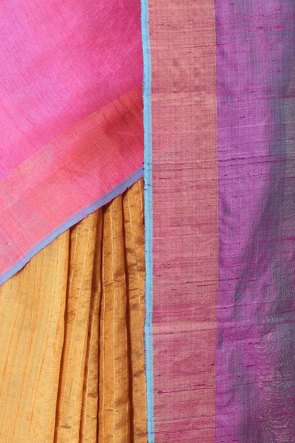Pink Pure Tussar Silk Bhagalpuri Saree image number null