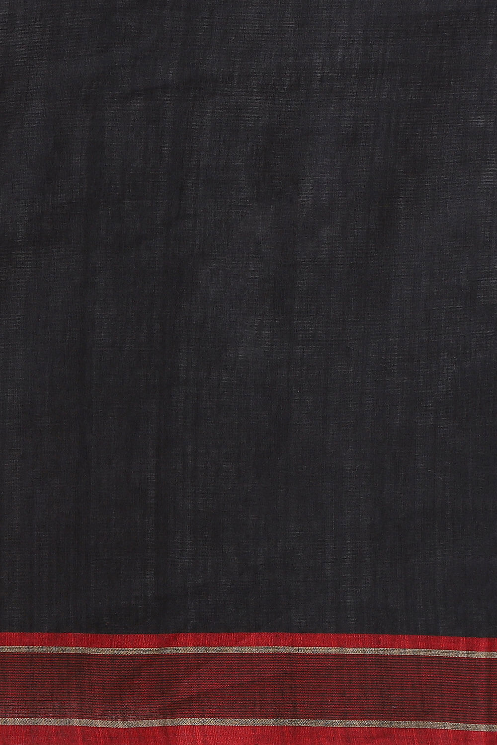 Black Pure Khadi Cotton Jamdani Saree image number null
