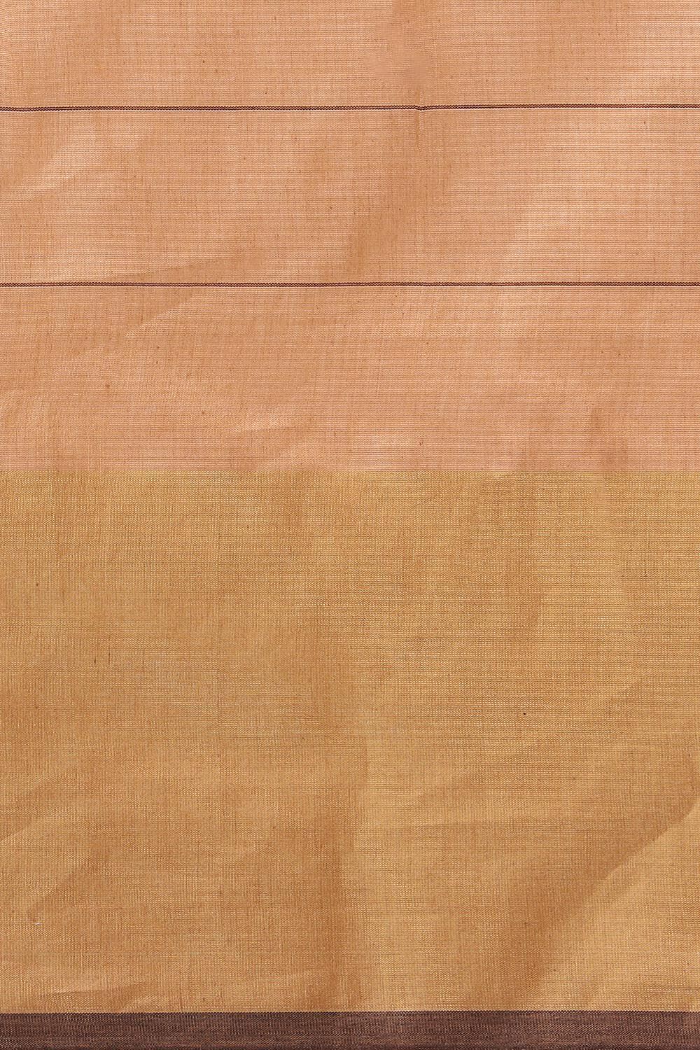 Light Orange Pure Tussar Silk Bhagalpuri Saree image number null
