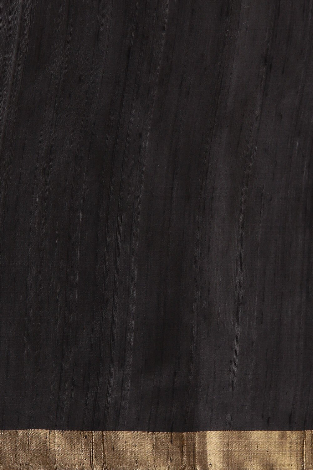 Black Pure Silk Woven Saree image number null