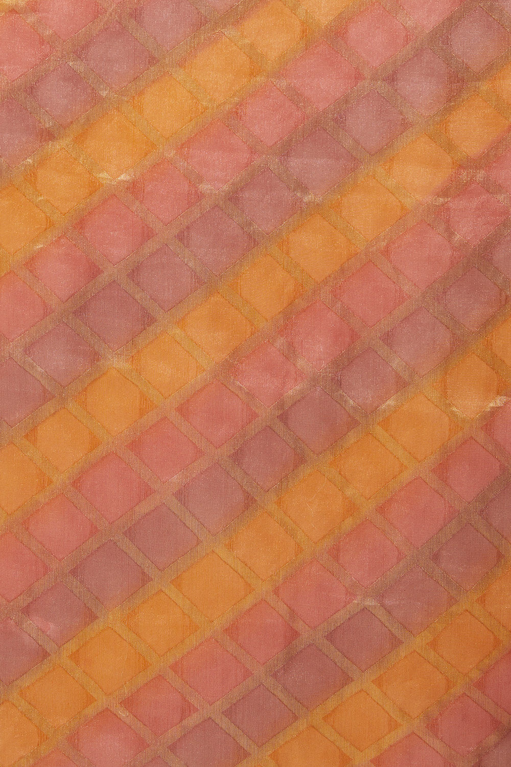 Pink Pure Georgette Tissue Woven Saree image number null