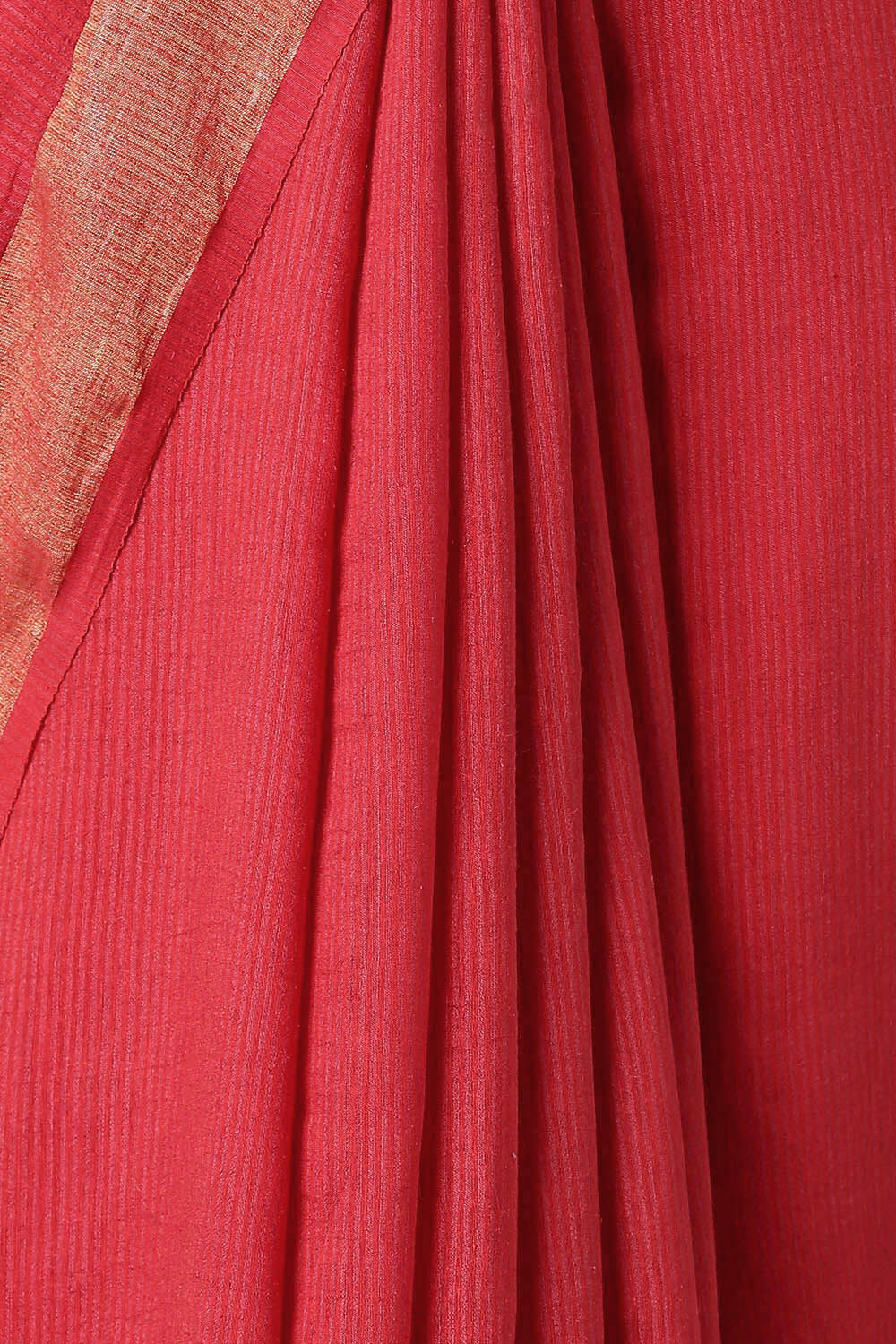 Red Pure Silk Tussar Bhagalpuri Saree image number null