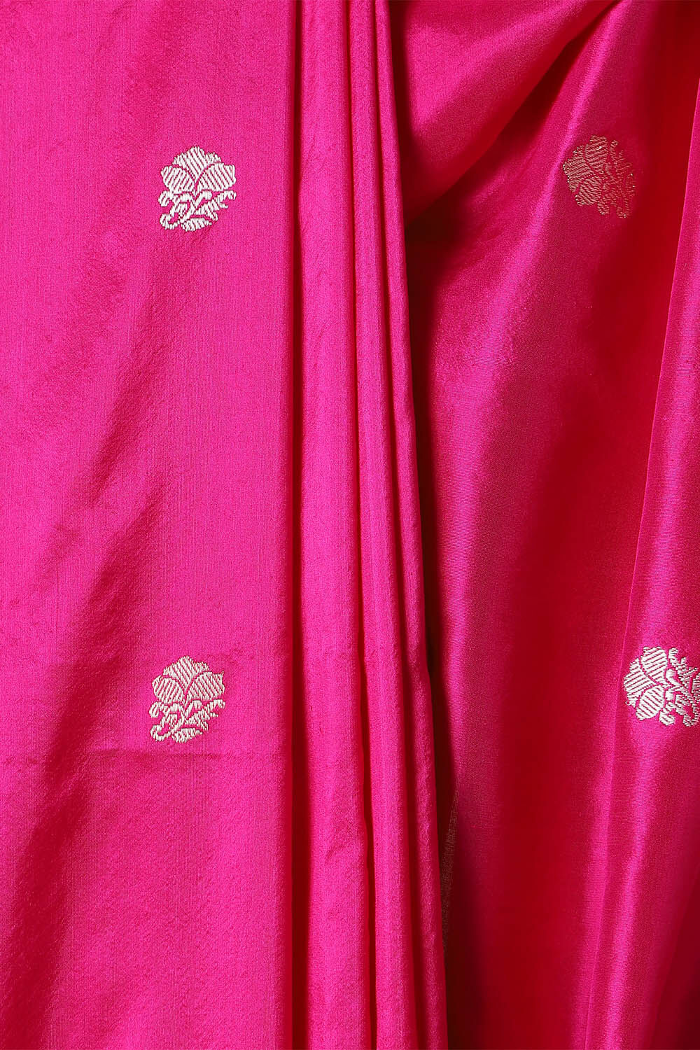 Dark Pink Pure Silk Banarasi Saree image number null