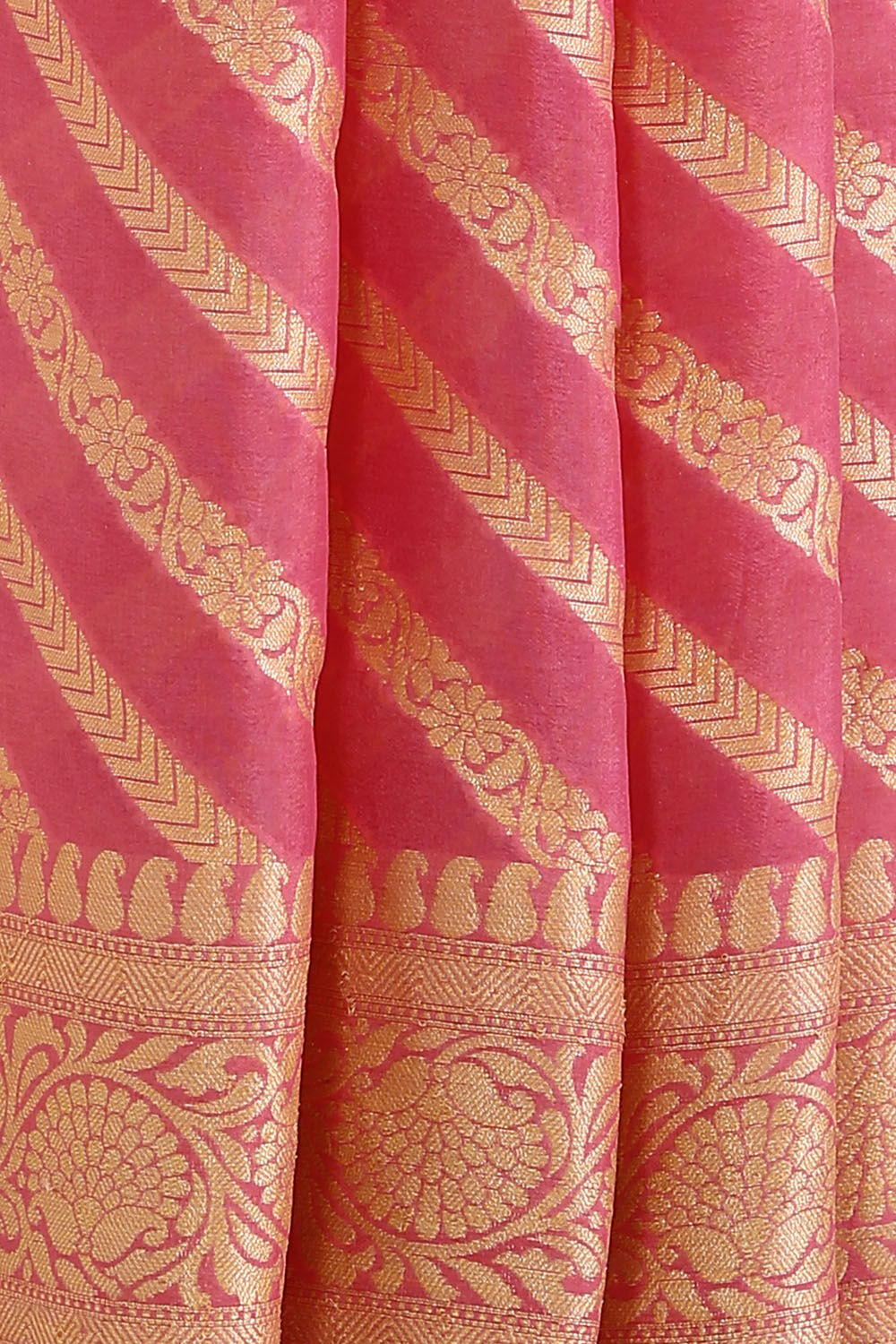 Pink Pure Georgette Banarasi Saree image number null