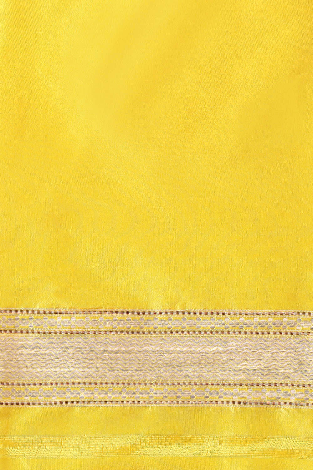 Yellow Pure Silk Banarasi Saree image number null