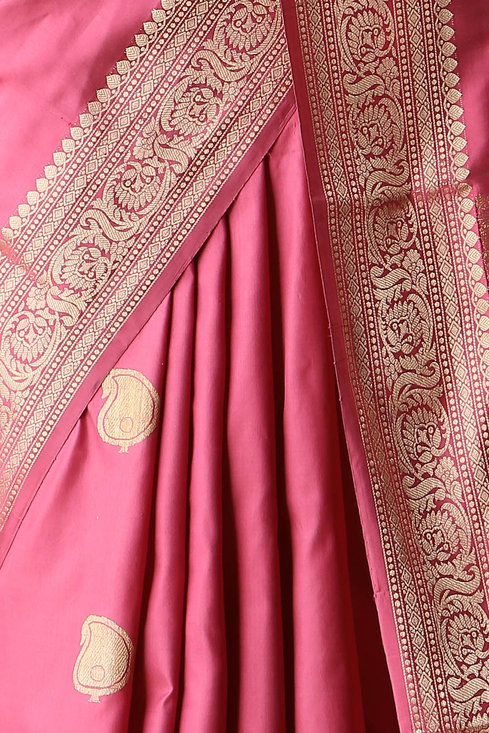 Pink Pure Silk Banarasi Saree image number null