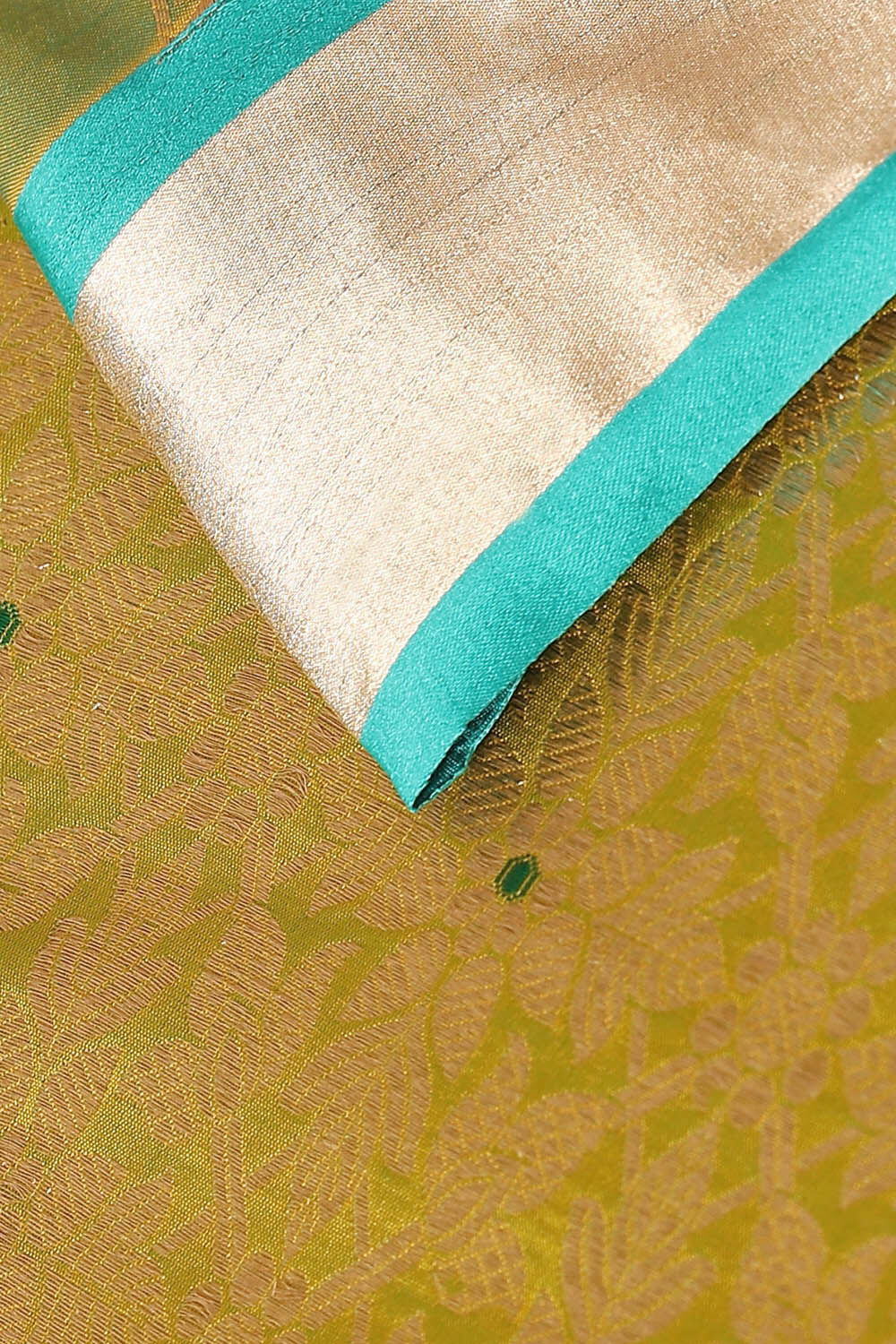 Light Green Pure Silk Banarasi Brocade Saree image number null