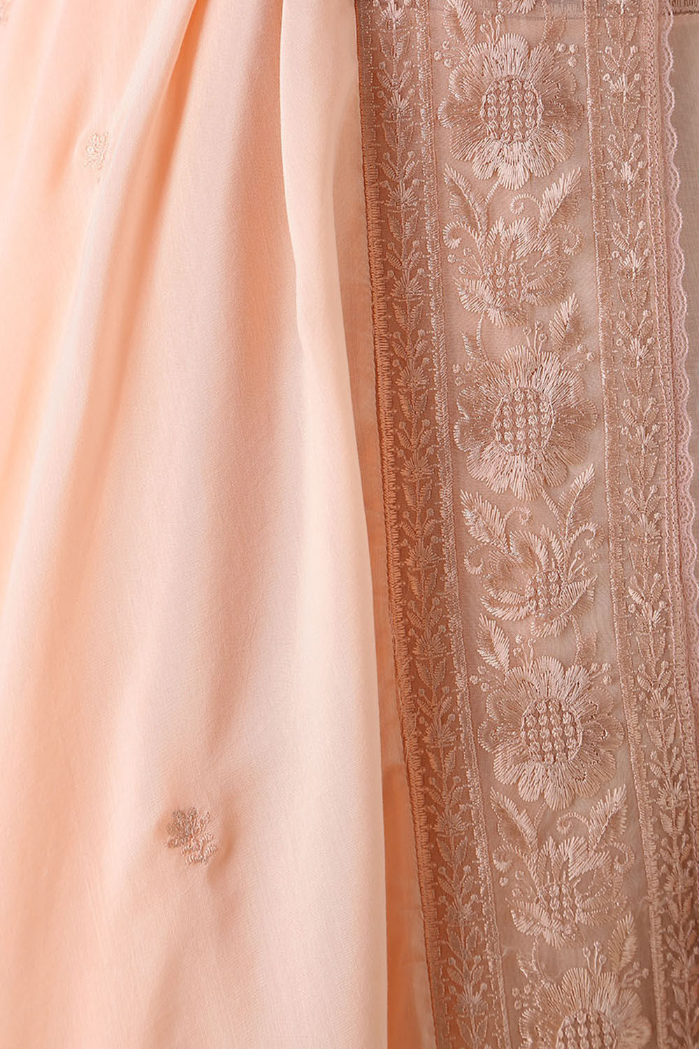 Light Pink  Viscose Embroidered Saree image number null