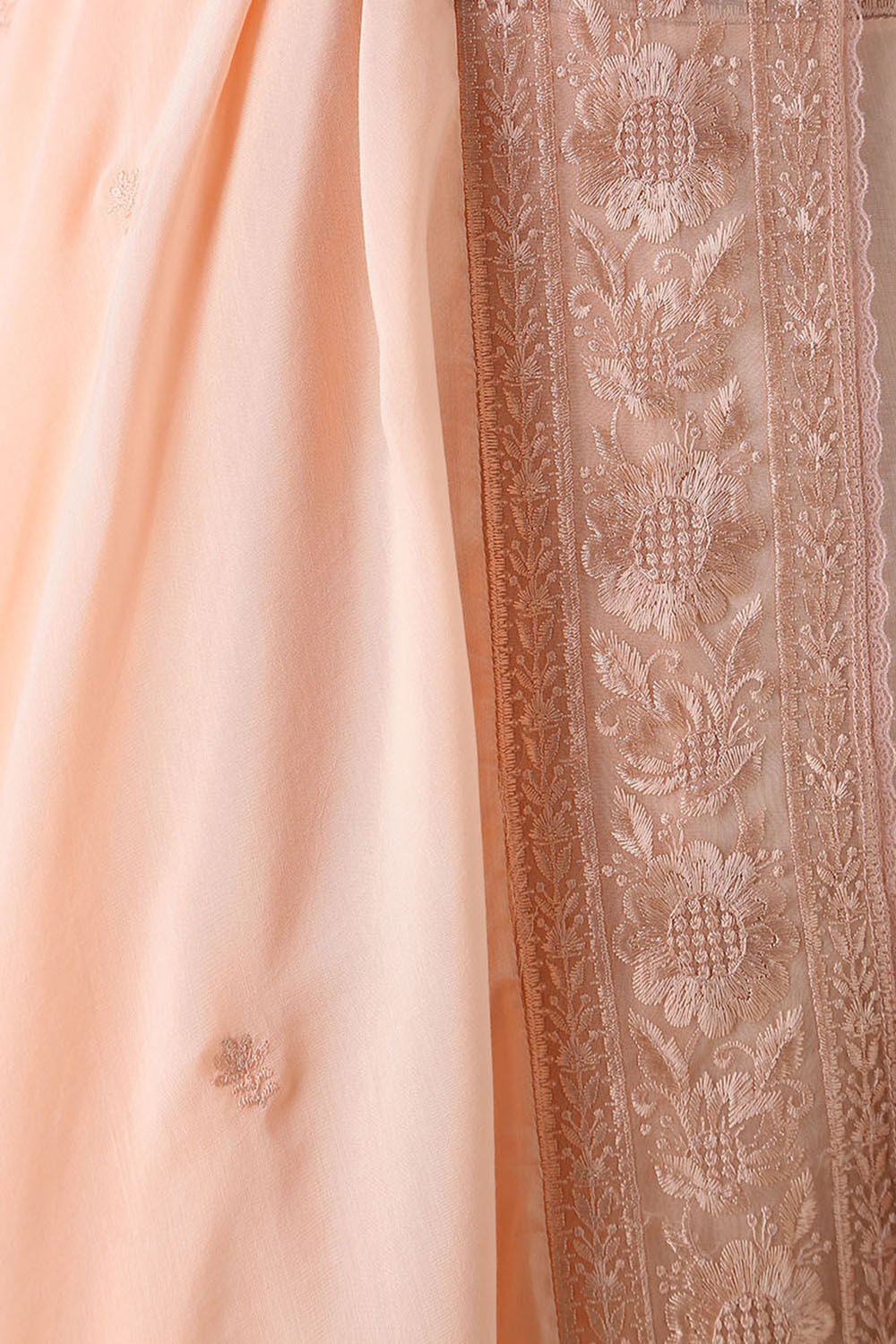 Light Pink Viscose Embroidered Saree image number null