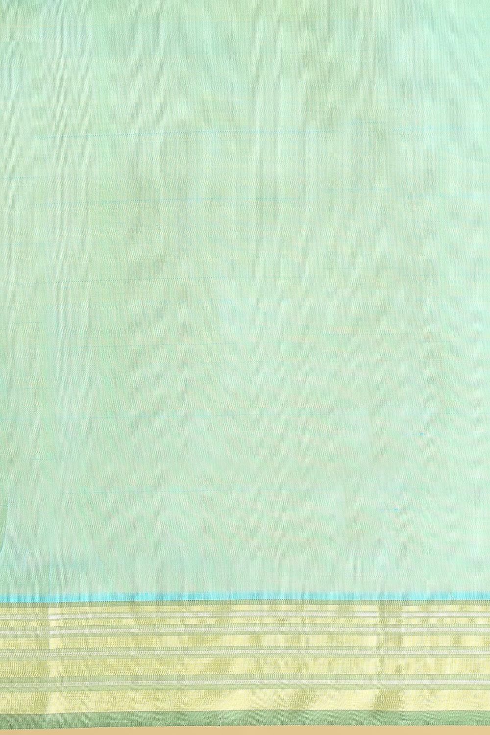 Light Blue Pure Silk Kanjivaram Saree image number null