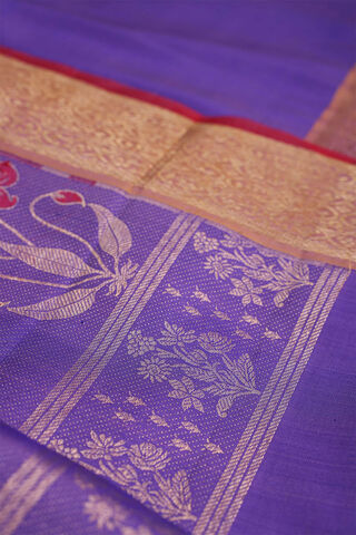 Purple Kanjivaram Silk Saree thumbnail image number null