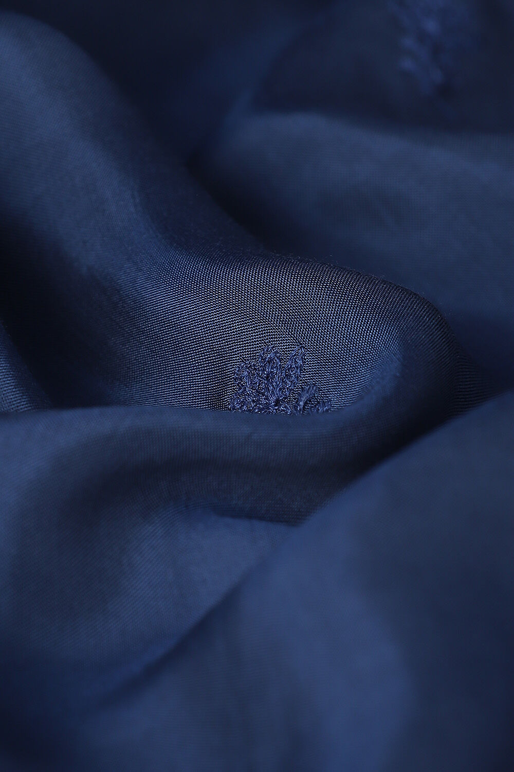 Blue Viscose Embroidered Saree image number null