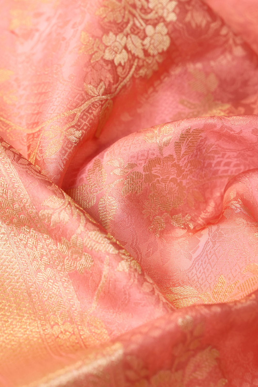 Light Pink   Woven Viscose Tissue Saree image number null