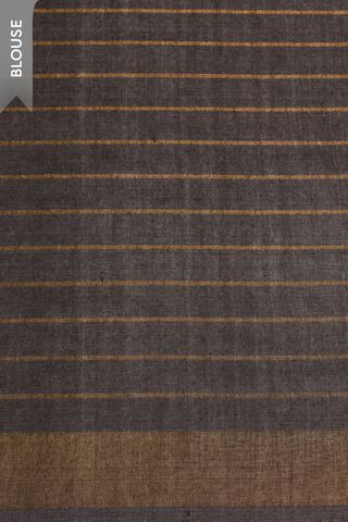 Black Bhagalpur Woven Pure Tussar Silk Saree thumbnail image number null