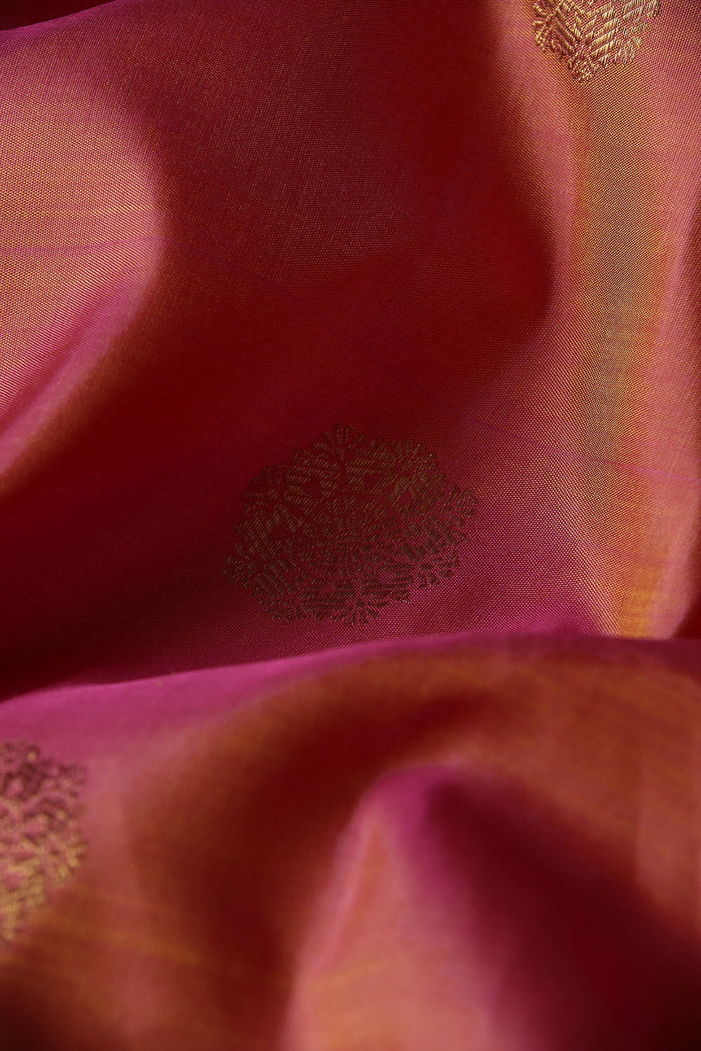 Two Toned Pure Silk Kanjivaram Korvai Saree image number null