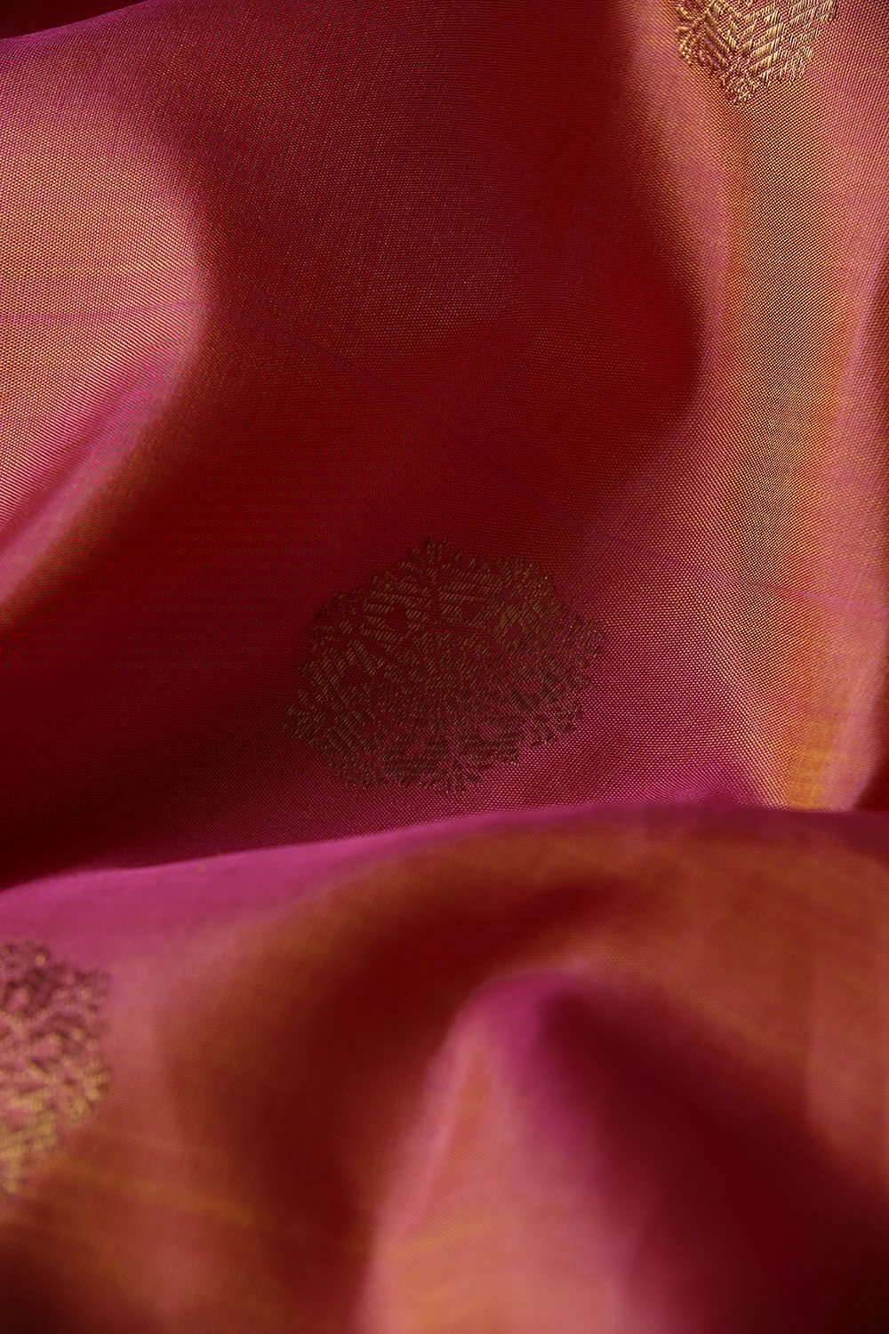 Two Toned Pure Silk Kanjivaram Korvai Saree image number null