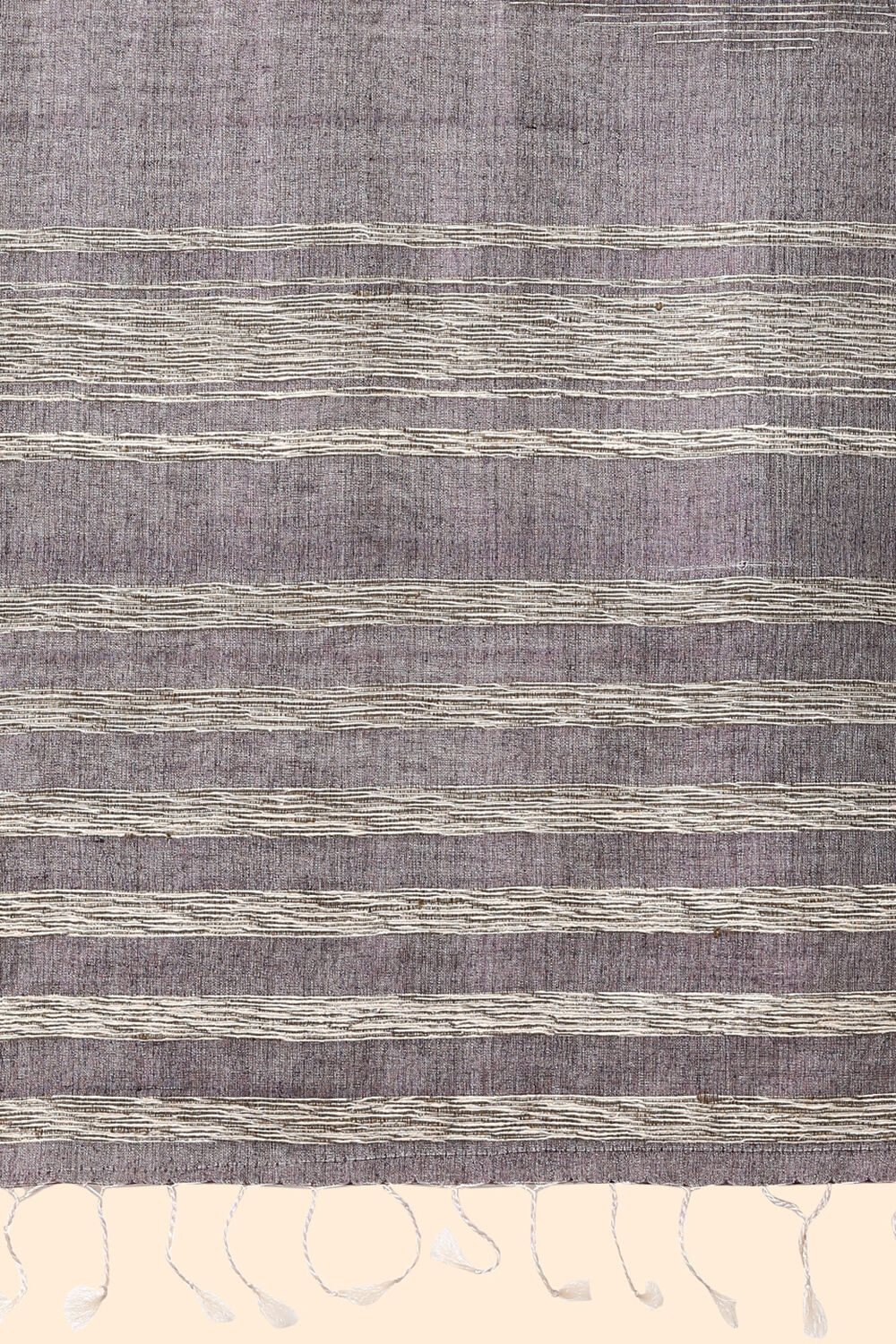 Violet Pure Tussar Woven Saree image number null