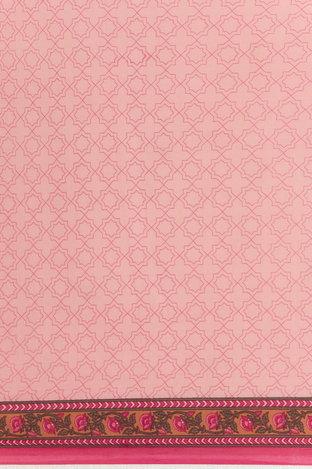 Pink Viscose Organza Printed Saree image number null