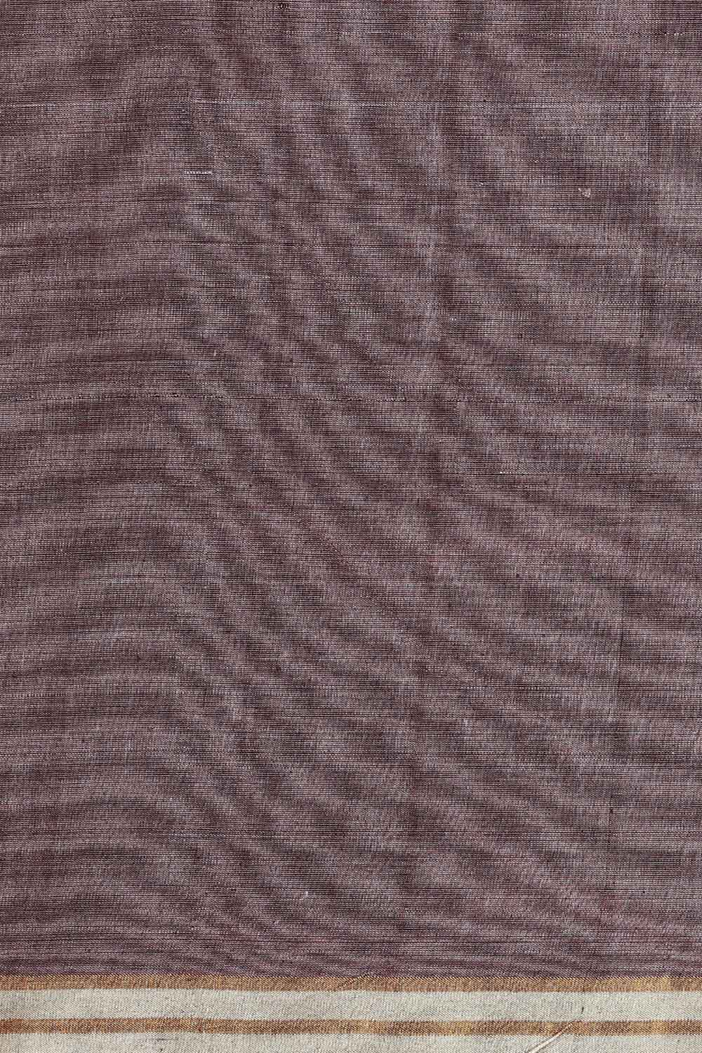 Purple Pure Tussar Silk Bhagalpuri Saree image number null