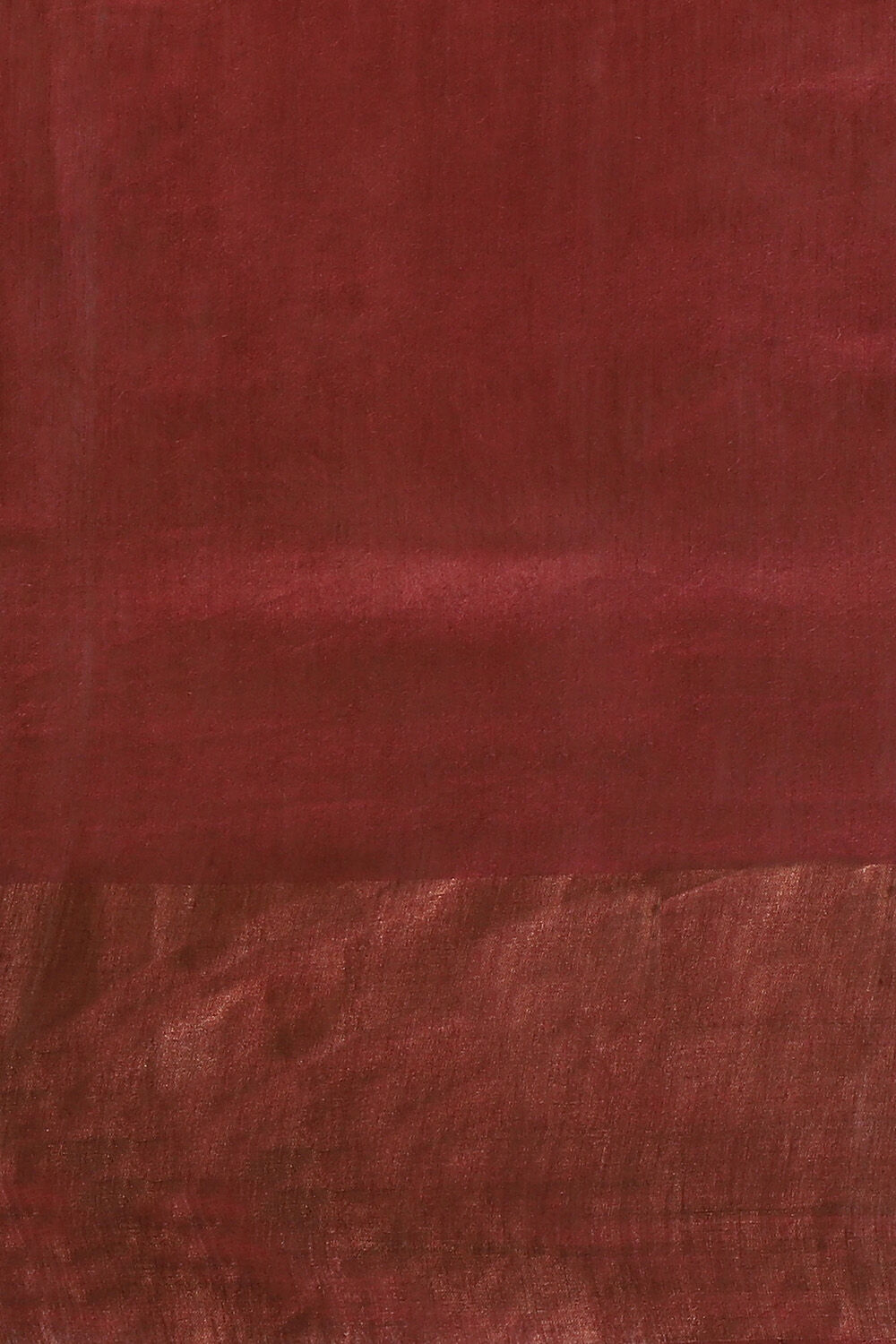 Red Pure Tussar Vanya Ajrakh Printed Saree image number null