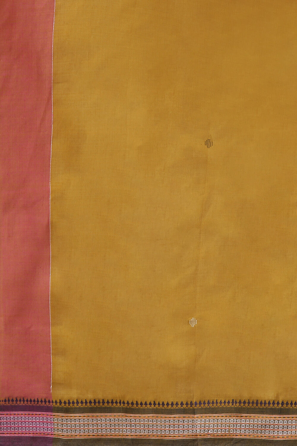 Dark Yellow Pure Cotton Odissa Ikat Saree image number null