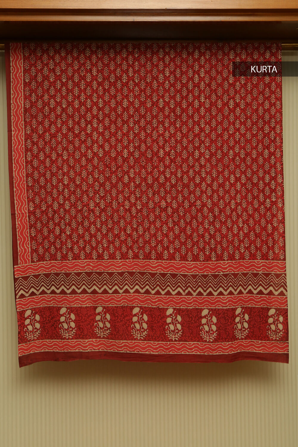 Dark Pink Dabu Pure Cotton Suit Set image number null