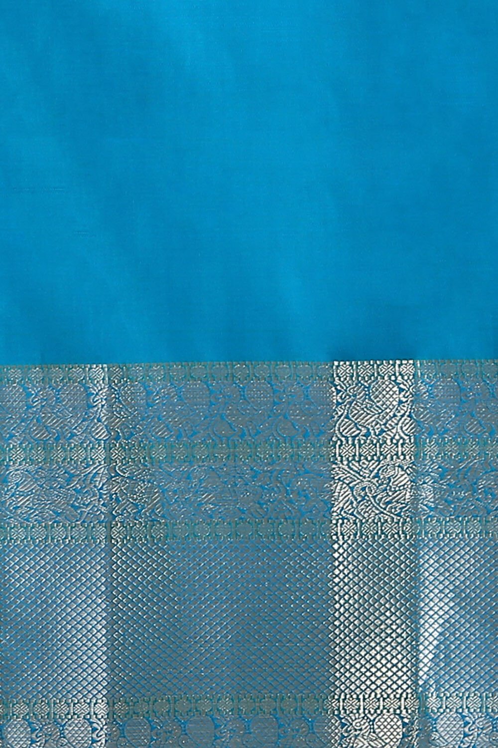 Light Blue Pure Silk Kanjivaram Saree image number null