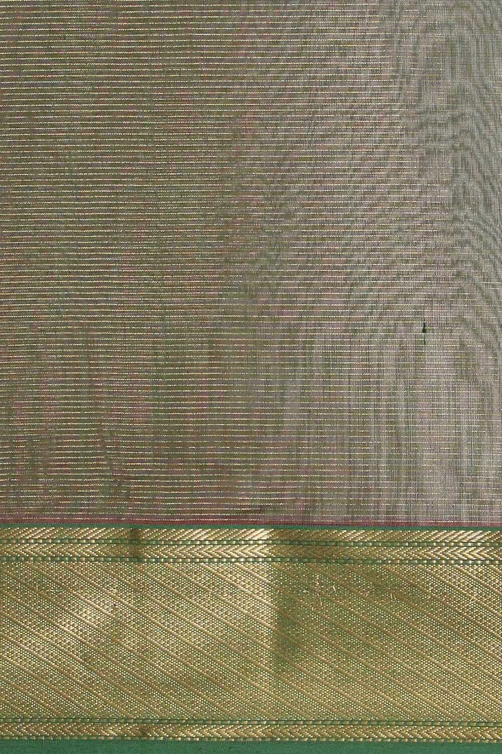 Red Pure Cotton Tissue Maheswari Saree image number null