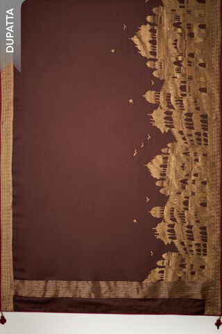 Red Woven Viscose Unstitched Suit Set thumbnail image number null