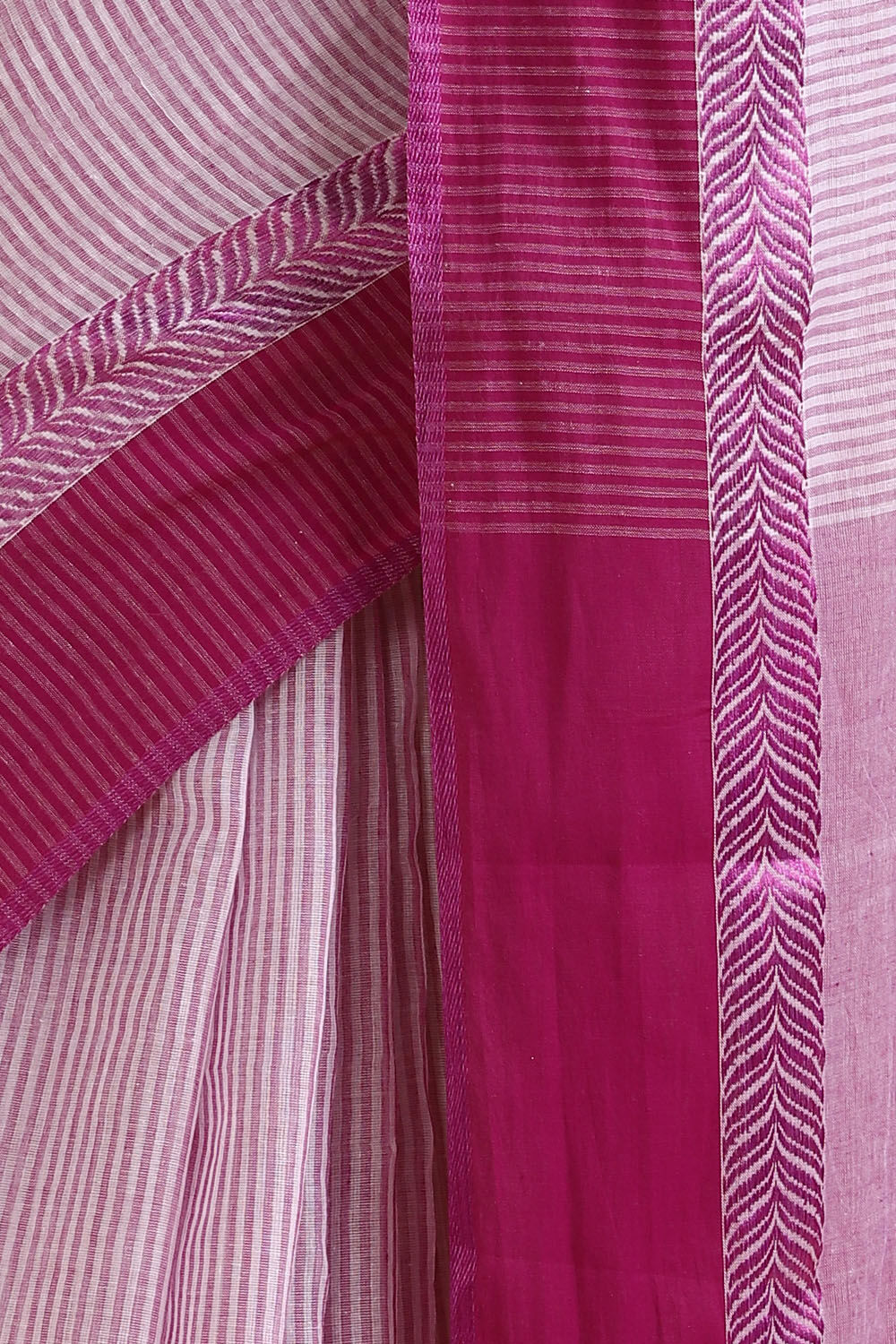 Purple Pure Cotton Bengal Saree image number null