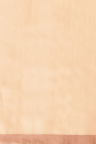Peach Woven Pure Silk Cotton Chanderi Saree thumbnail image number null