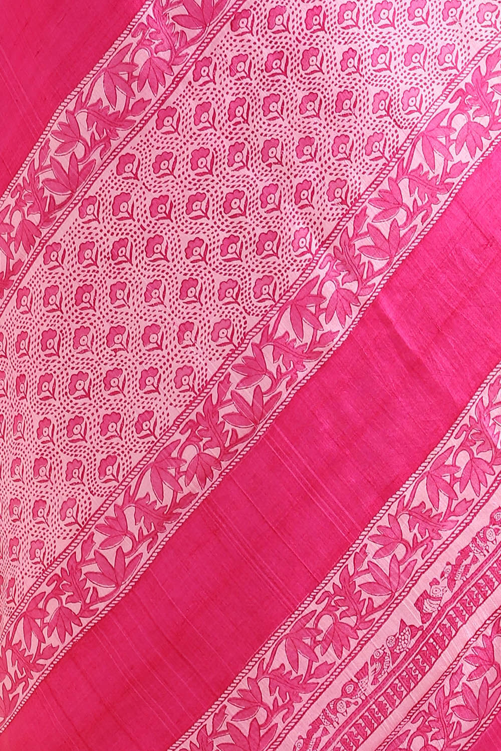 Pink Pure Silk Printed Saree image number null