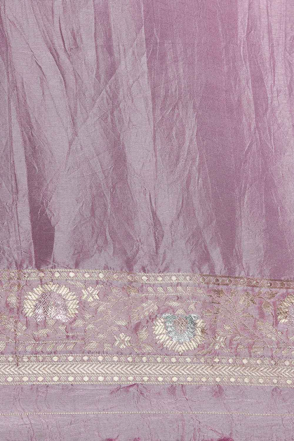 Violet Viscose Luxe Woven Saree image number null