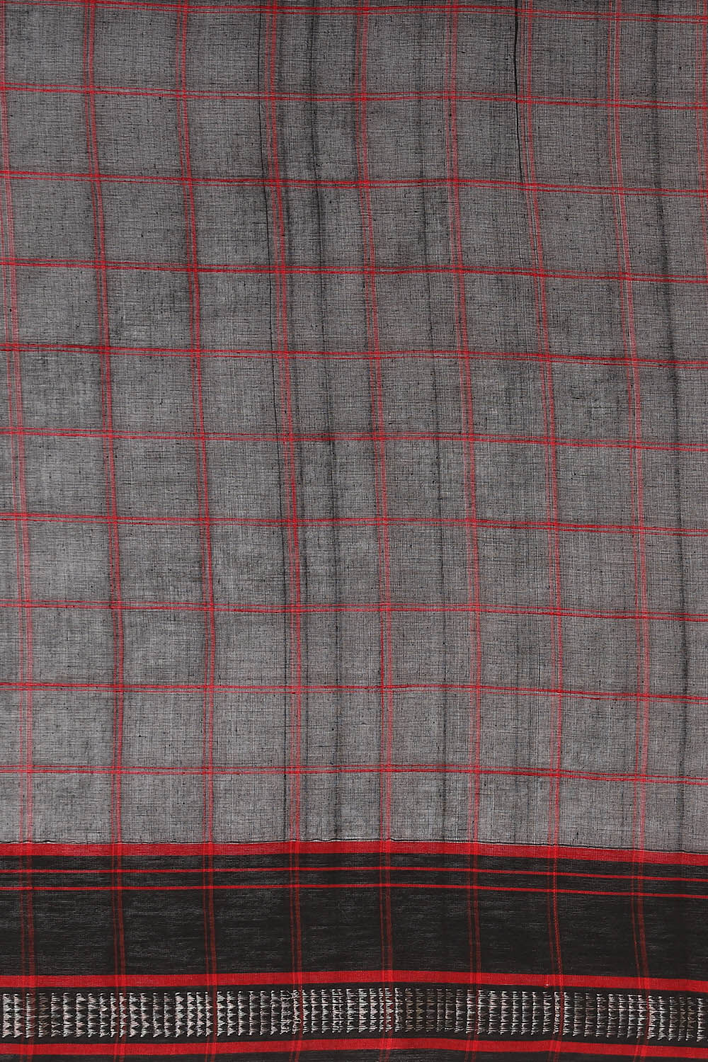 Black Pure Cotton Naranyanpet Saree image number null