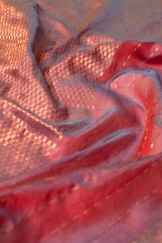 Red Woven Pure Silk Maheshwari Saree thumbnail image number null
