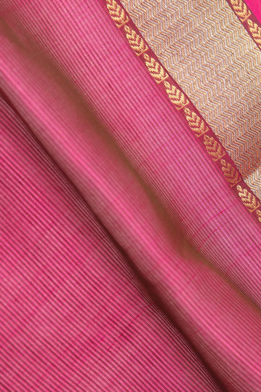 Purple Pure Cotton Tissue Maheswari Saree image number null