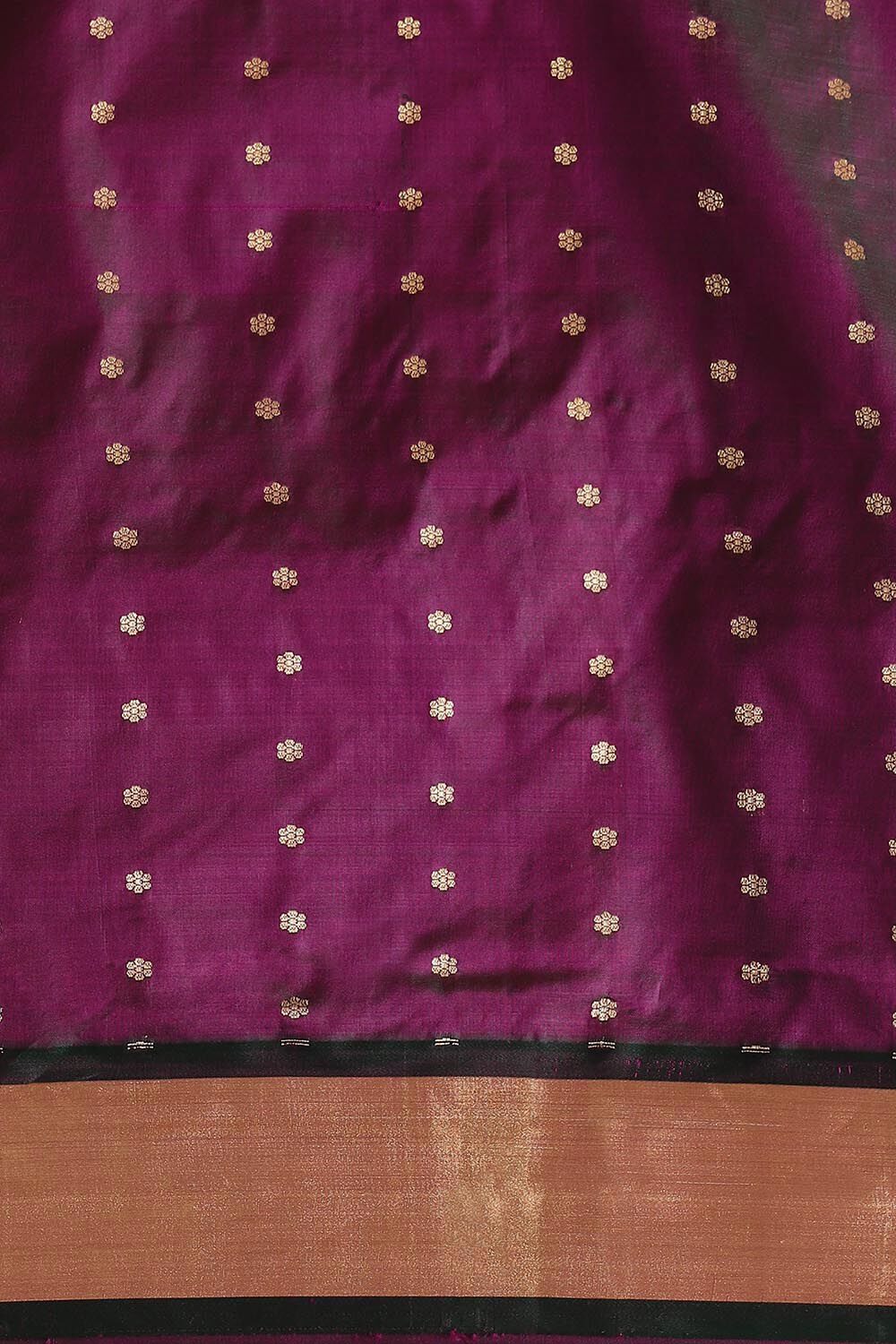 Purple Pure Silk Banarasi Brocade Saree image number null
