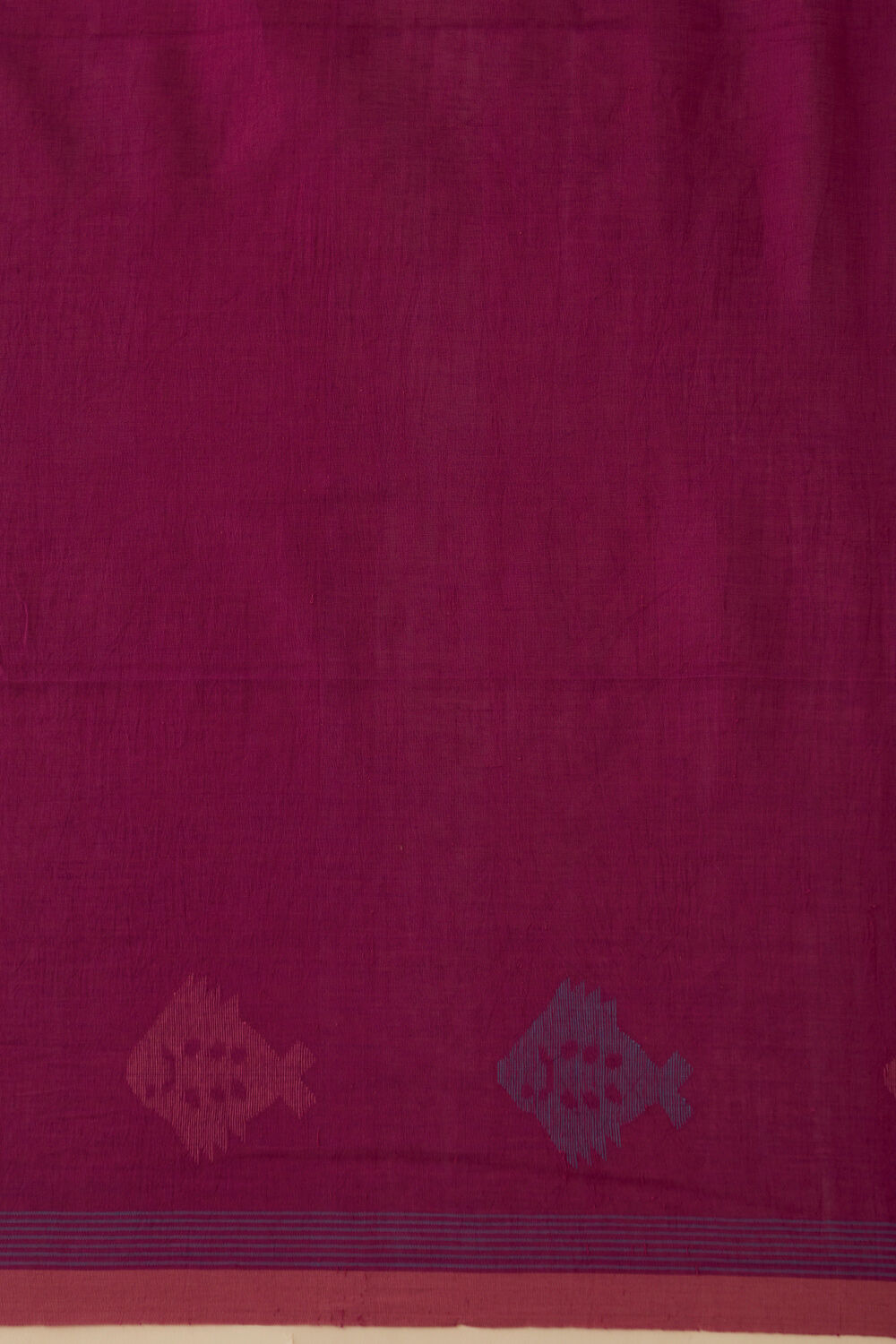 Violet Pure Cotton Jamdani Saree image number null