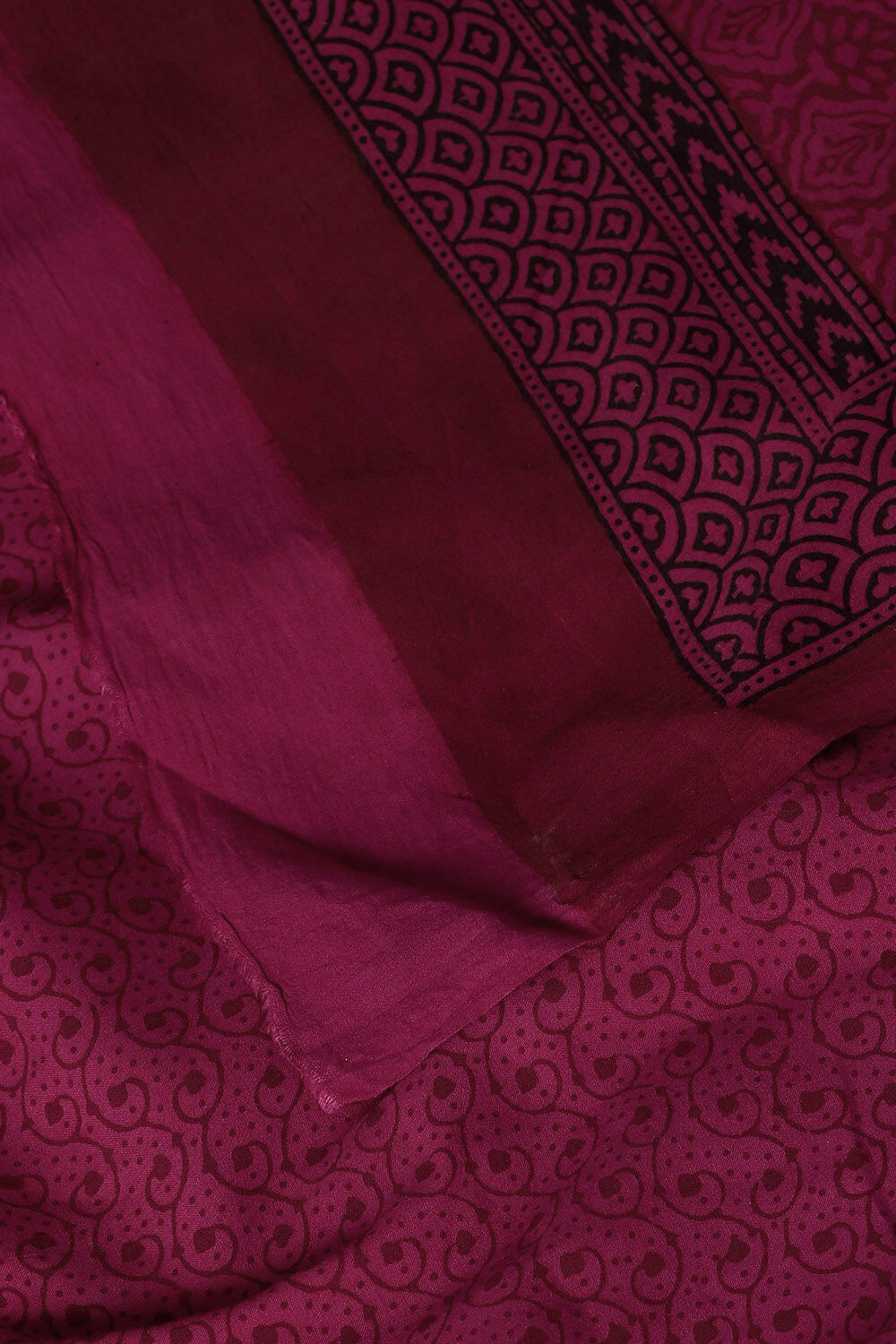 Pink Pure Cotton Bagh Printed Saree image number null