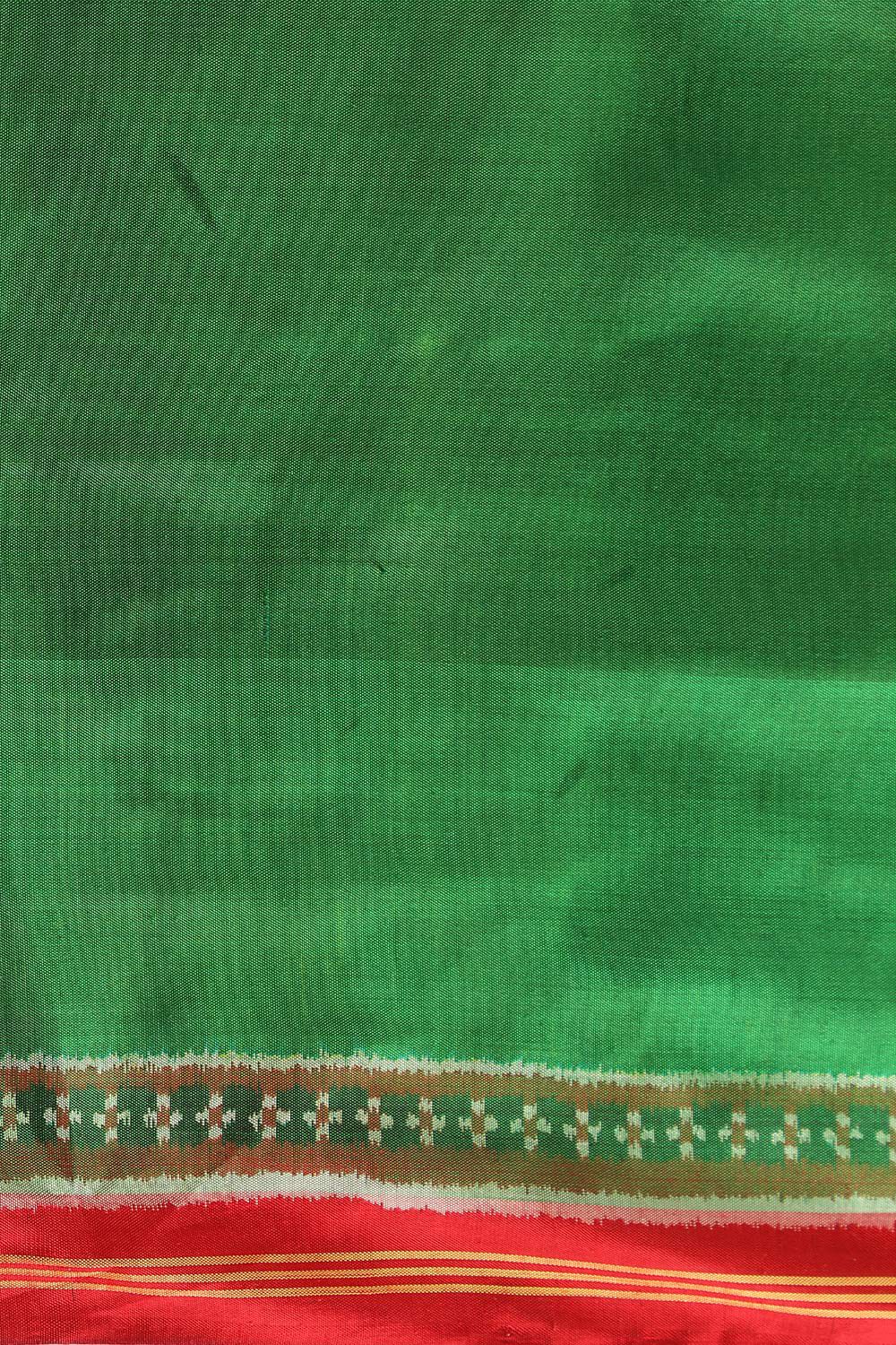 Red Rajkot Pure Silk Ikat Patola Saree image number null