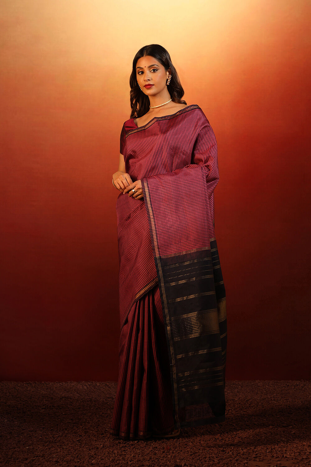 Pink Pure Silk Woven Kanjivaram Saree image number null
