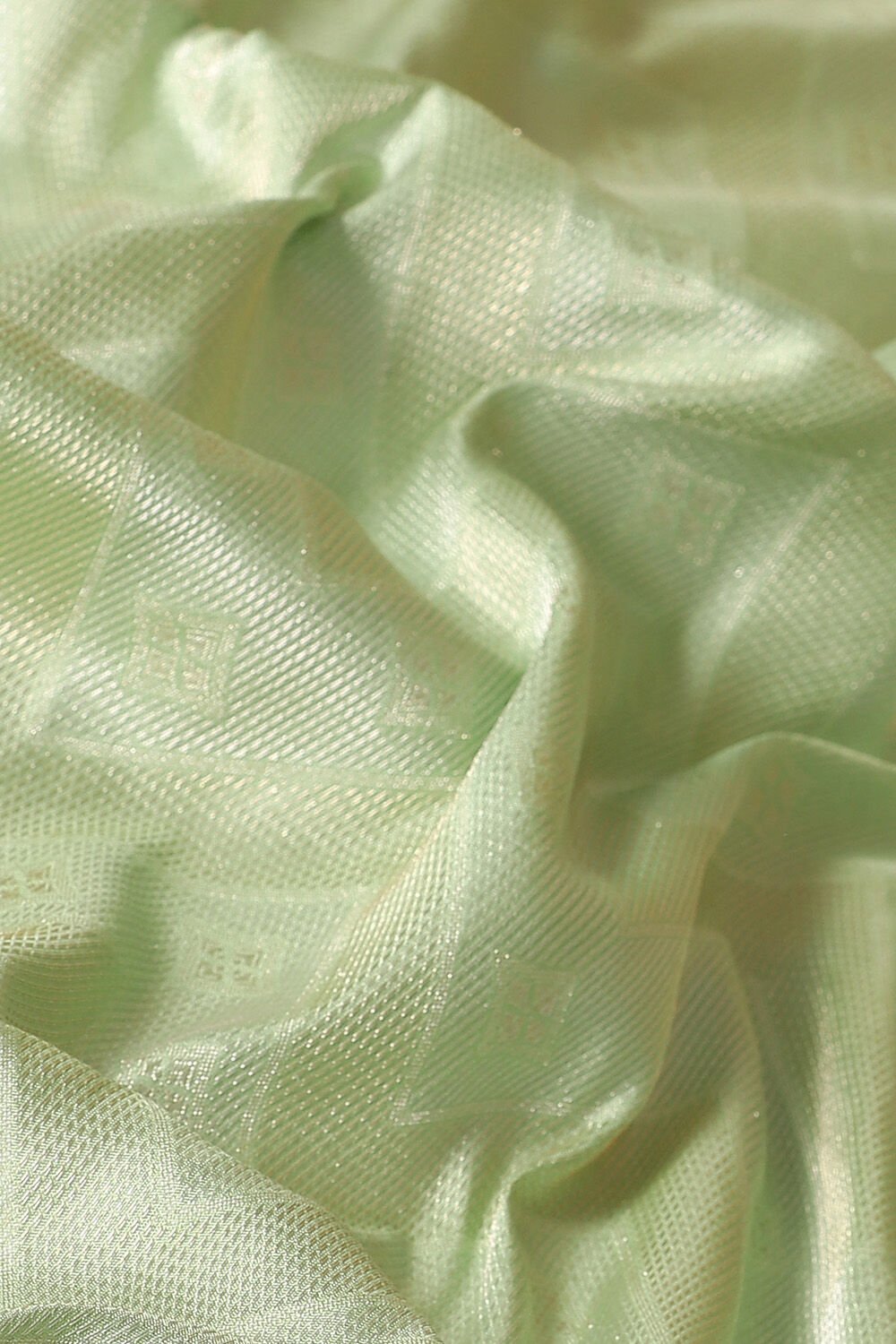 Light Green Pure Silk Banarasi Brocade Saree image number null
