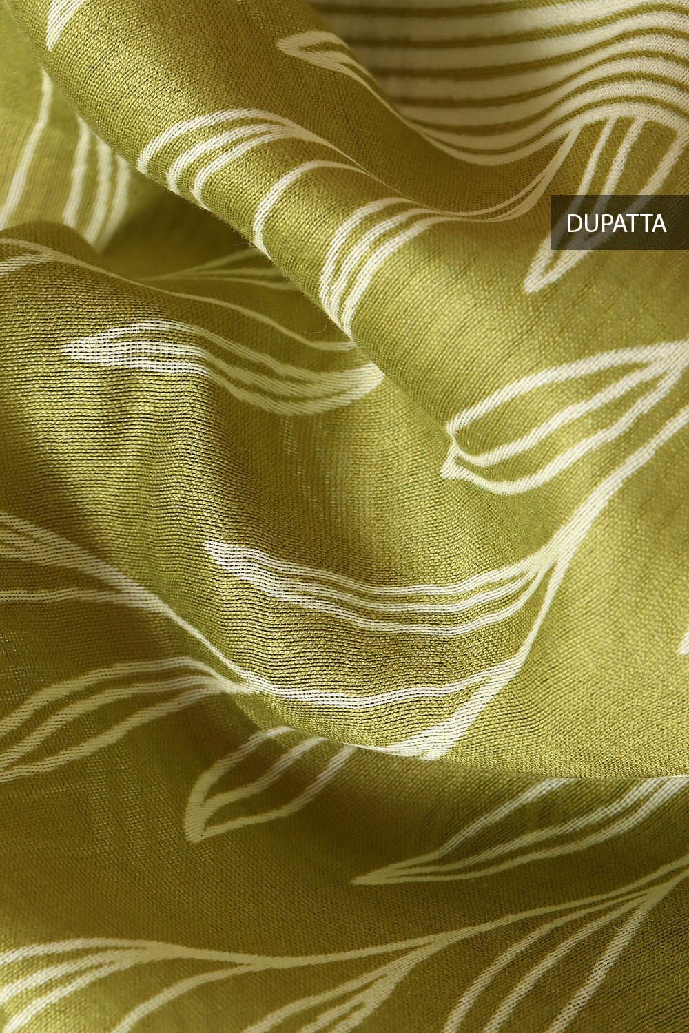 Yellow Silk and Cotton Printed Unstitched Suit Set image number null