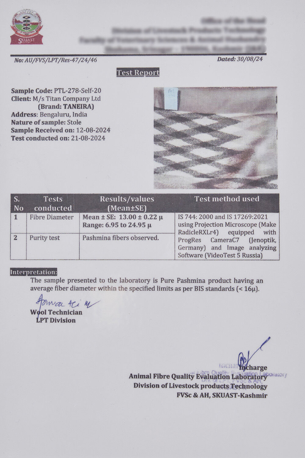 Brown Kashmiri Ikat Pashmina Stole image number null