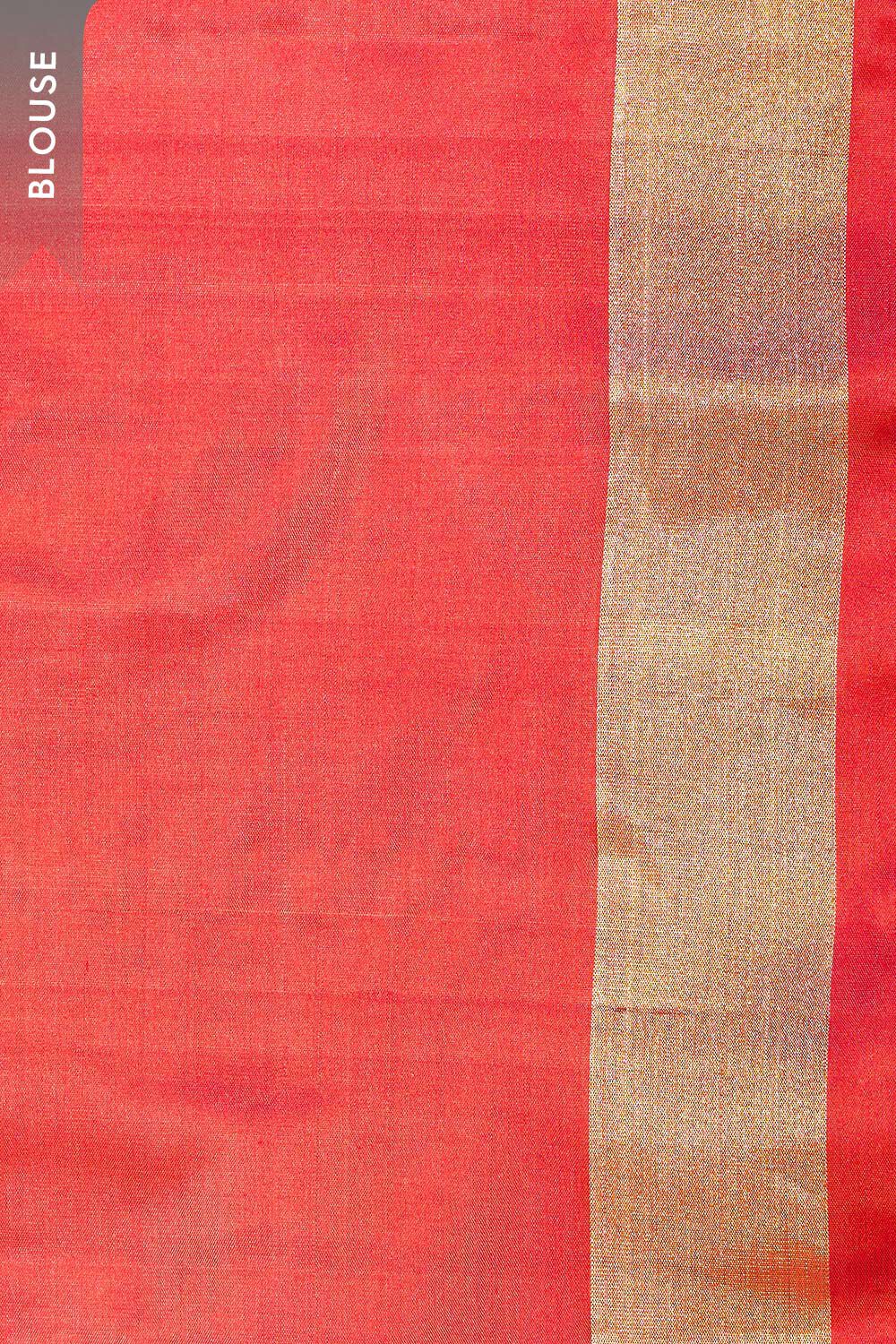 Dark Red Woven Pure Soft Silk Saree image number null