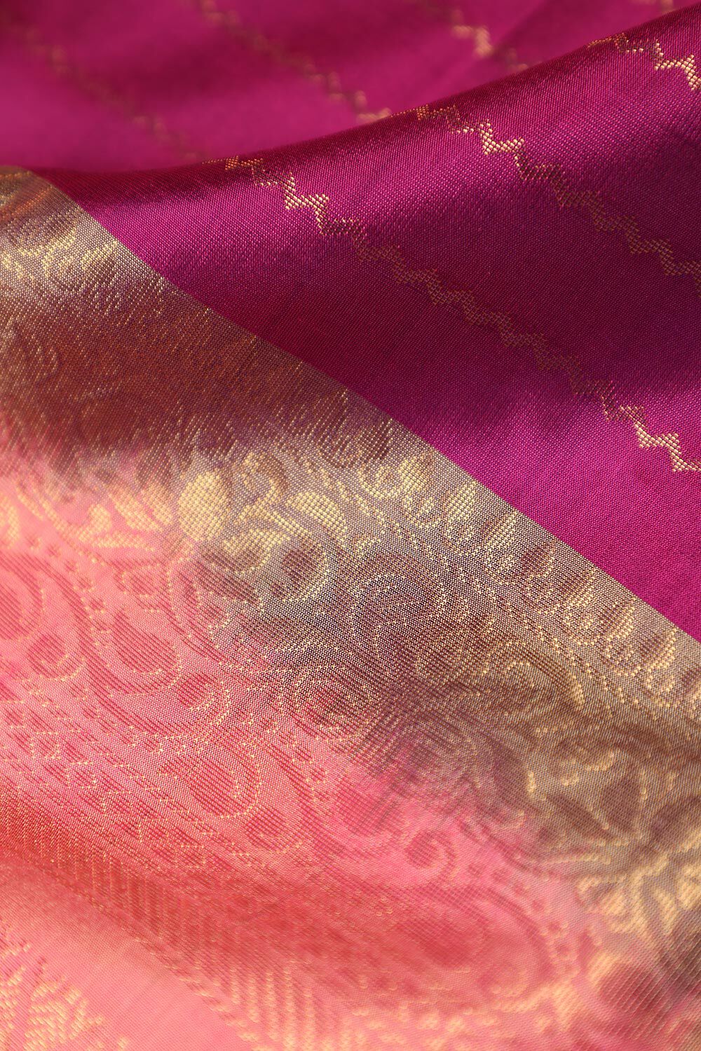 Pink South Pure Silk Woven Saree image number null
